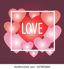 Happy Valentine's Day Card Vector