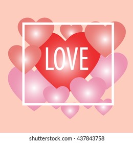 Happy Valentine's Day Card Vector