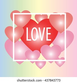 Happy Valentine's Day Card Vector
