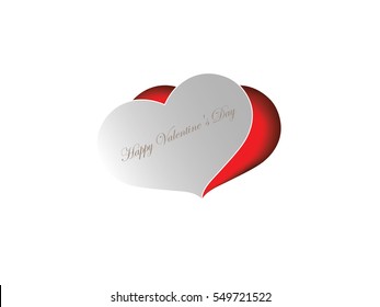 Happy Valentine's day card. Valentine's day vector background