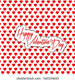 Happy Valentines Day card vector 