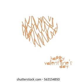 Happy Valentines Day card vector 