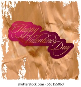 Happy Valentines Day card vector 