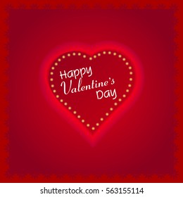 Happy Valentines Day card vector 
