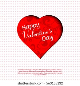 Happy Valentines Day card vector 