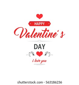 Happy Valentines Day card vector 