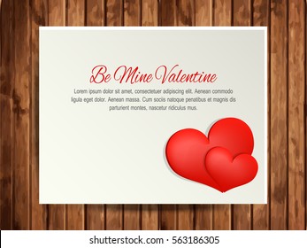 Happy Valentines Day card vector 