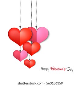 Happy Valentines Day card vector 