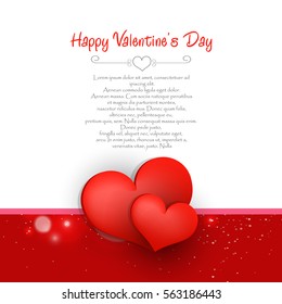 Happy Valentines Day card vector 