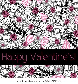 Happy Valentine's - Valentine's Day Card - Vector EPS10