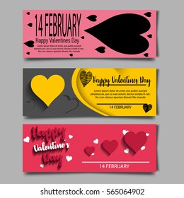 Happy Valentines Day card vector illustration