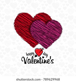 Happy Valentine's day card vector 