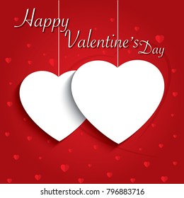 Happy valentines day card and weeding design elements - abstract love concept