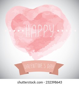 Happy Valentines Day card.Eps10  concept vector illustration  