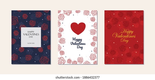 Happy Valentine's day cards and backgrounds