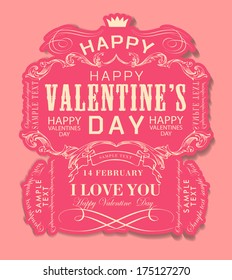 happy valentines day cards with  hearts