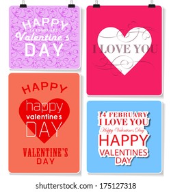 happy valentines day cards with  hearts