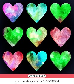 happy valentines day cards with  hearts