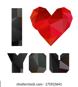 happy valentines day cards "I Love You" with  hearts