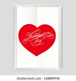 Happy valentines day cards with ornaments, hearts, ribbon, angel and arrow/ All you need is love. Love will not wait.