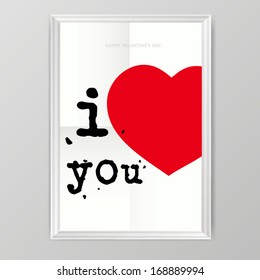 Happy valentines day cards with ornaments, hearts, ribbon, angel and arrow/ All you need is love. Love will not wait.