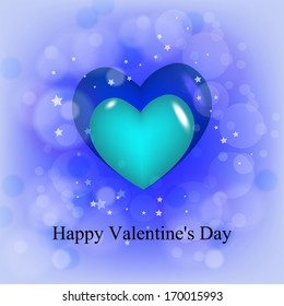 Happy valentines day cards with ornaments, hearts, ribbon, angel and arrow/ All you need is love