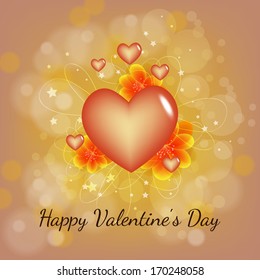 Happy valentines day cards with ornaments, hearts, ribbon, angel and arrow/ All you need is love