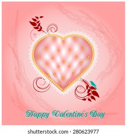 Happy Valentine's Day cards pink background vintage 