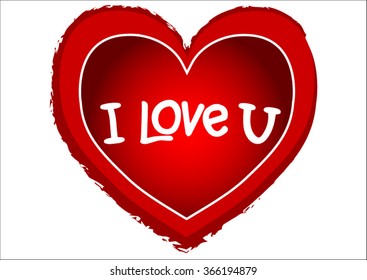 Happy valentines day card.vector.