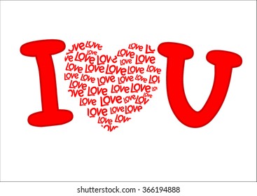 Happy valentines day card.vector.
