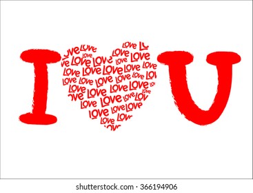 Happy valentines day card.vector.