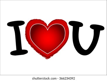 Happy valentines day card.vector.