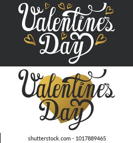Happy Valentines day card.Vector background.Vector love heart symbols,lettering shape.Handwriting text.Holiday Illustration valentines day vector, text, message, lettering graphic design.Vintage