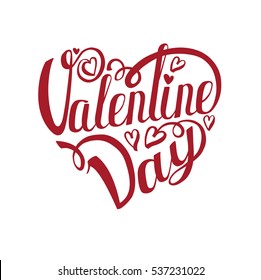 Happy Valentines day card.Vector background.Vector love heart symbols,lettering  heart shape.Handwriting text.Holiday Illustration valentines day vector,text, message, lettering graphic design.Vintage