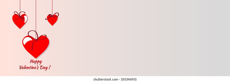 Happy valentines day card.vector.flyer background with  hearts.
