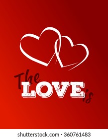 Happy valentines day card.vector.flyer background with hearts.
