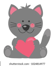 Happy Valentines Day Cat