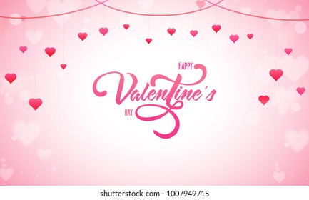 Happy Valentine's Day celebration background.