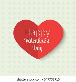 Happy Valentines Day celebration card with. Romantic greeting banner. Creative holiday decoration.