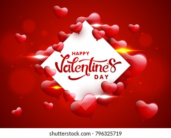 Happy Valentines Day celebration concept.