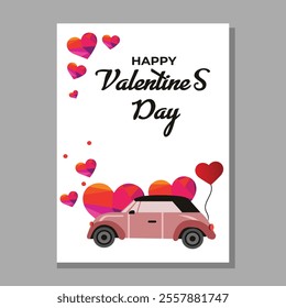 Happy Valentines Day Celebration Flyer Template Design