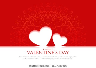 happy valentines day celebration greeting card design