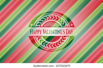 Happy Valentine's Day christmas emblem background.