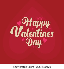 Happy valentine''s day collorfull lettering valentins design.