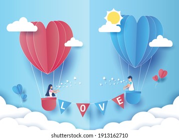 Happy Valentine's day concept background. Love Festival design concept,greetings Valentine's day, Paper cut design, design for greeting cards, text, banner, website, brochure, illustrations eps10.