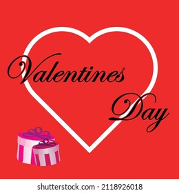 Feliz Día de San Valentín de fondo.