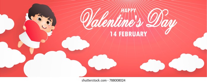 Happy Valentine's day concept design of vector.