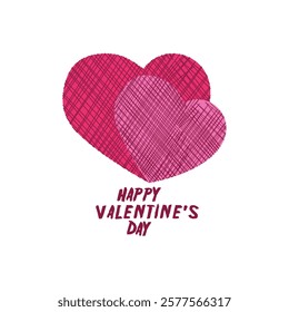 happy valentine's day concept quote slogan text typography. Vector illustration design.