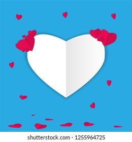 Happy valentine's day concept vector illustration.
