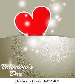 Happy Valentines Day concept. Vector